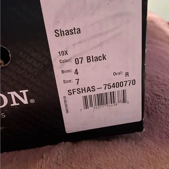 Black Men’s Legendary Stetson Cowboy Hat Size 7 - Picture 4 of 5